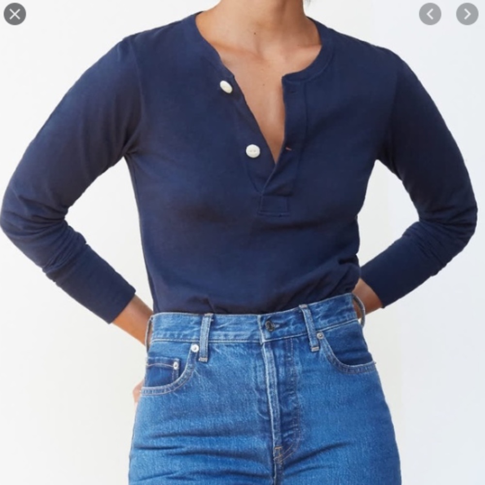 Everlane Renew Cotton Henley NWOT